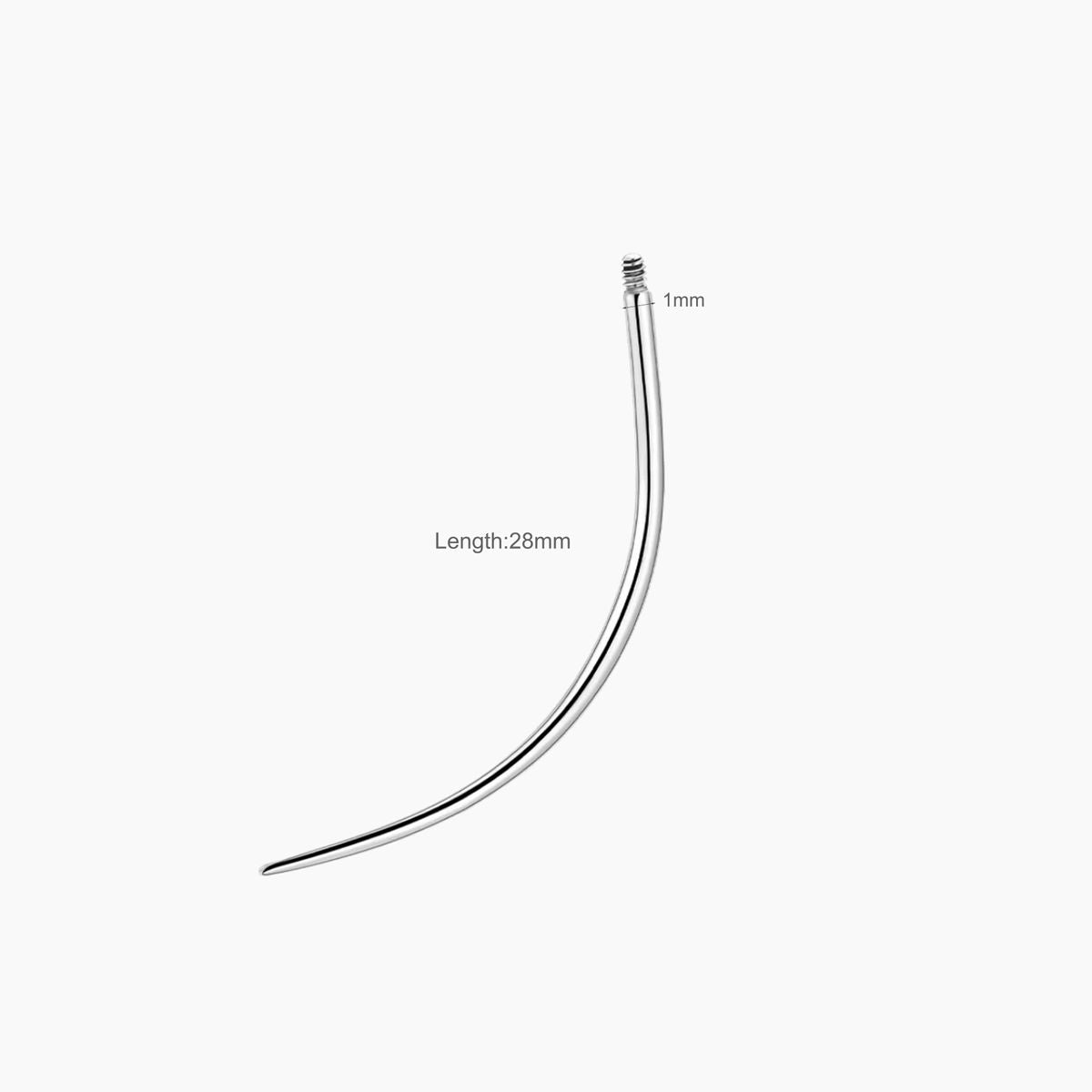 Titanium Piercing Insertion Pin - 18G